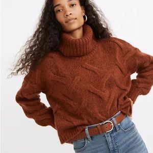 Madewell Somervell Modern Cable Knit Sweater - XL